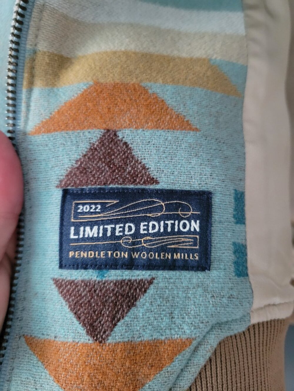 Limited-edition Pendleton Aqua Rio Rancher Wool Bomber Jacket Mint Condition XL - Picture 2 of 16